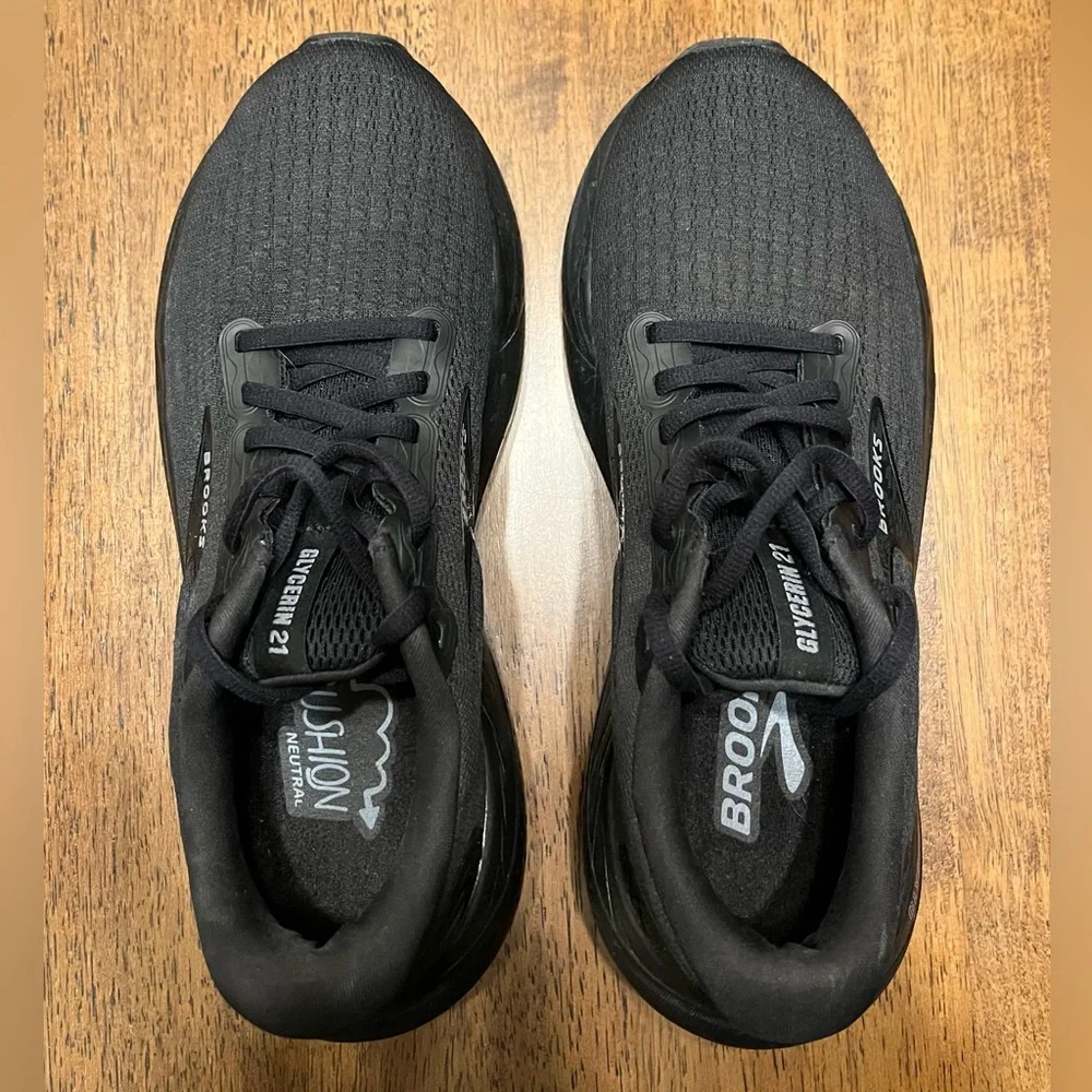 Women’s Brooks Glycerin 21 Size 7.5 Medium Black/Ebony - Picture 2 of 7